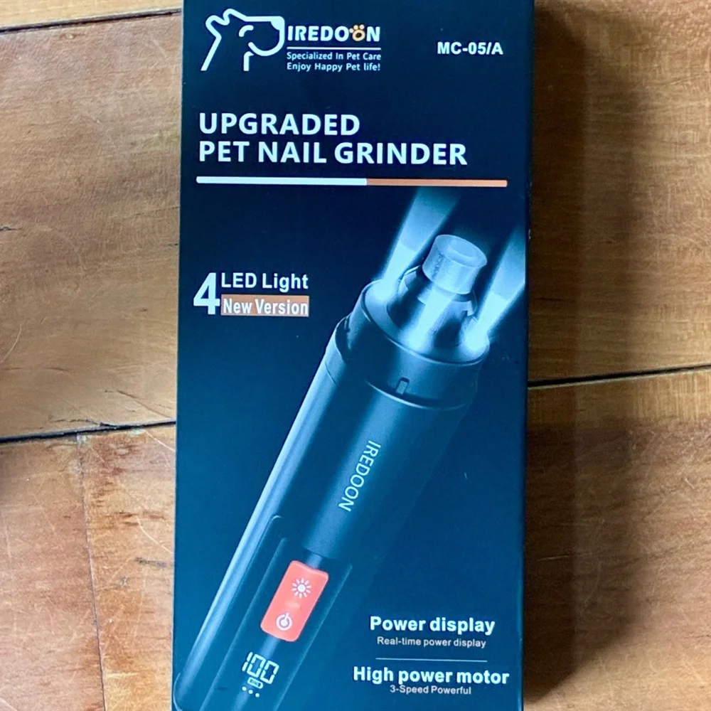 INEDOON Pet Nail Grinder with LED Light